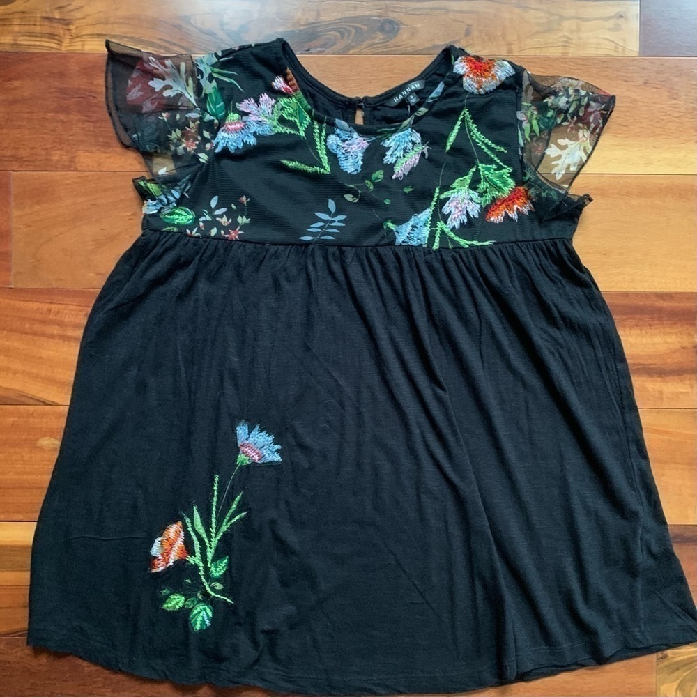 Hannah Embroidered Floral Top - Picture 1 of 6